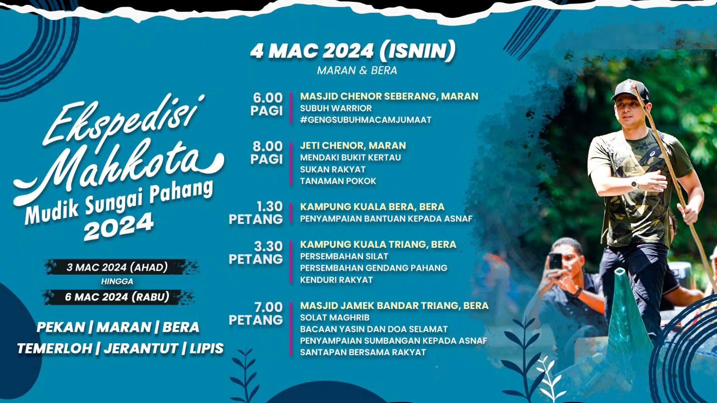 EKSPIDISI MAHKOTA MUDIK SUNGAI PAHANG 2024