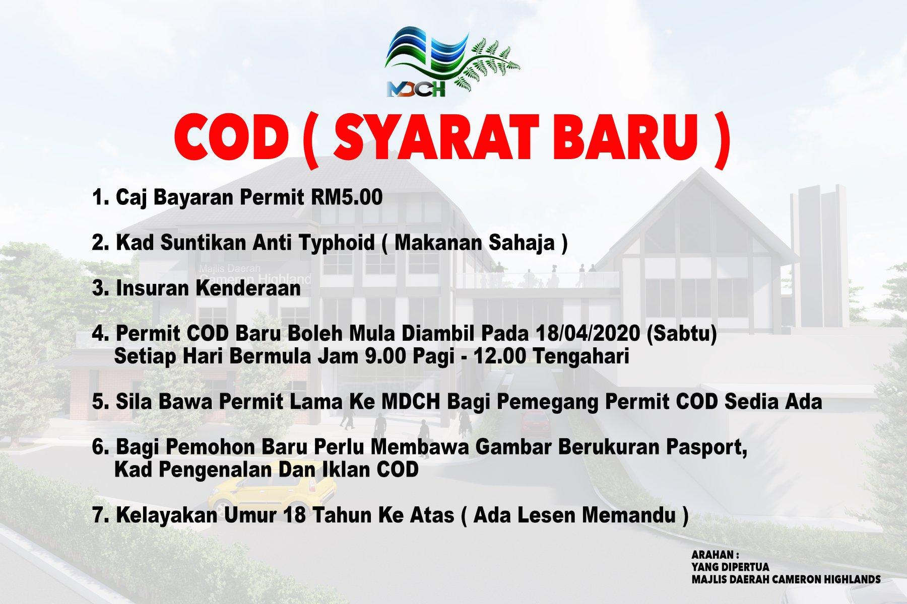 INISIATIF BAGI MEMBANTU PELANGGAN MDCH YANG TERKESAN AKIBAT COVID-19