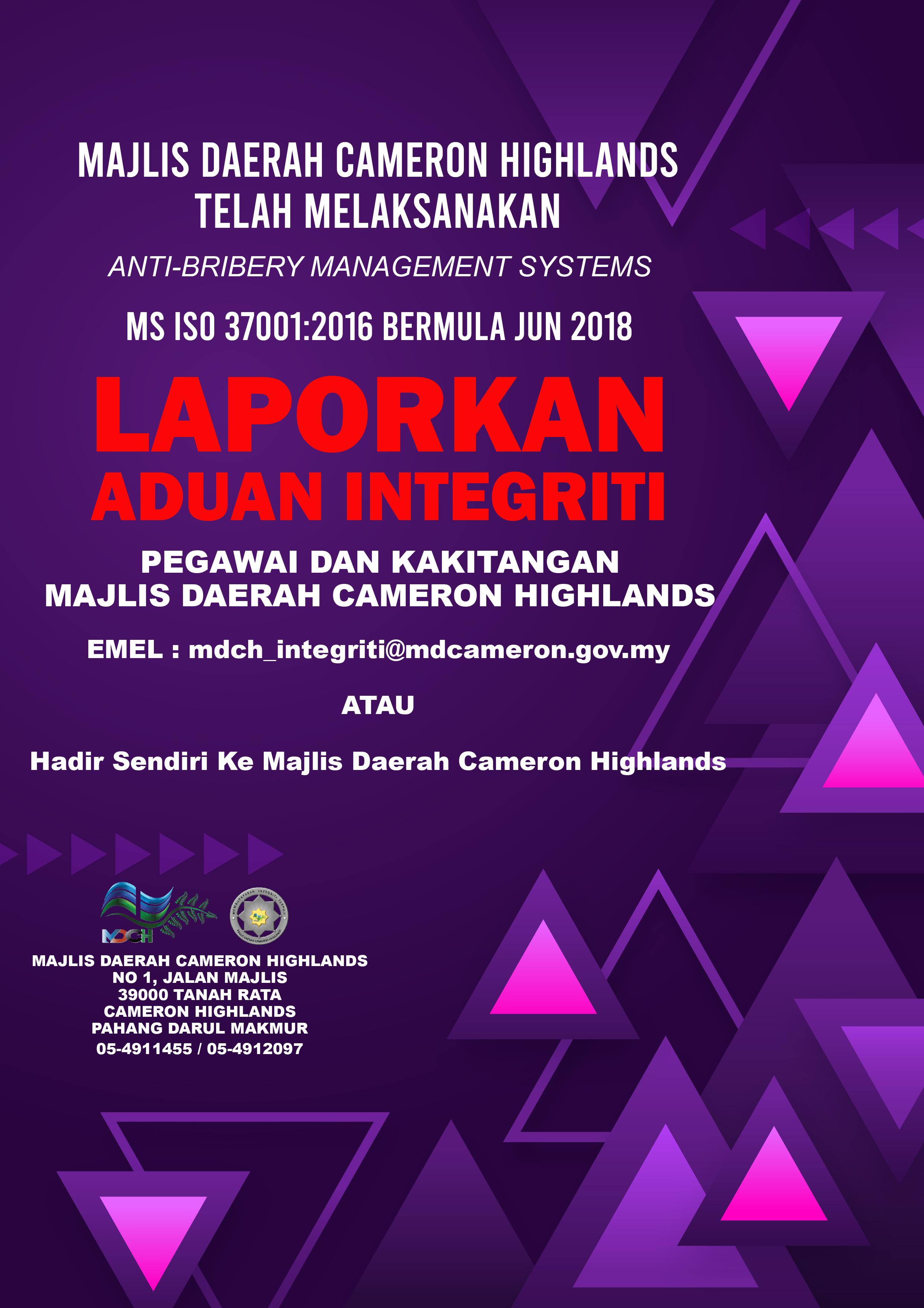 LAPORKAN ADUAN INTEGRITI