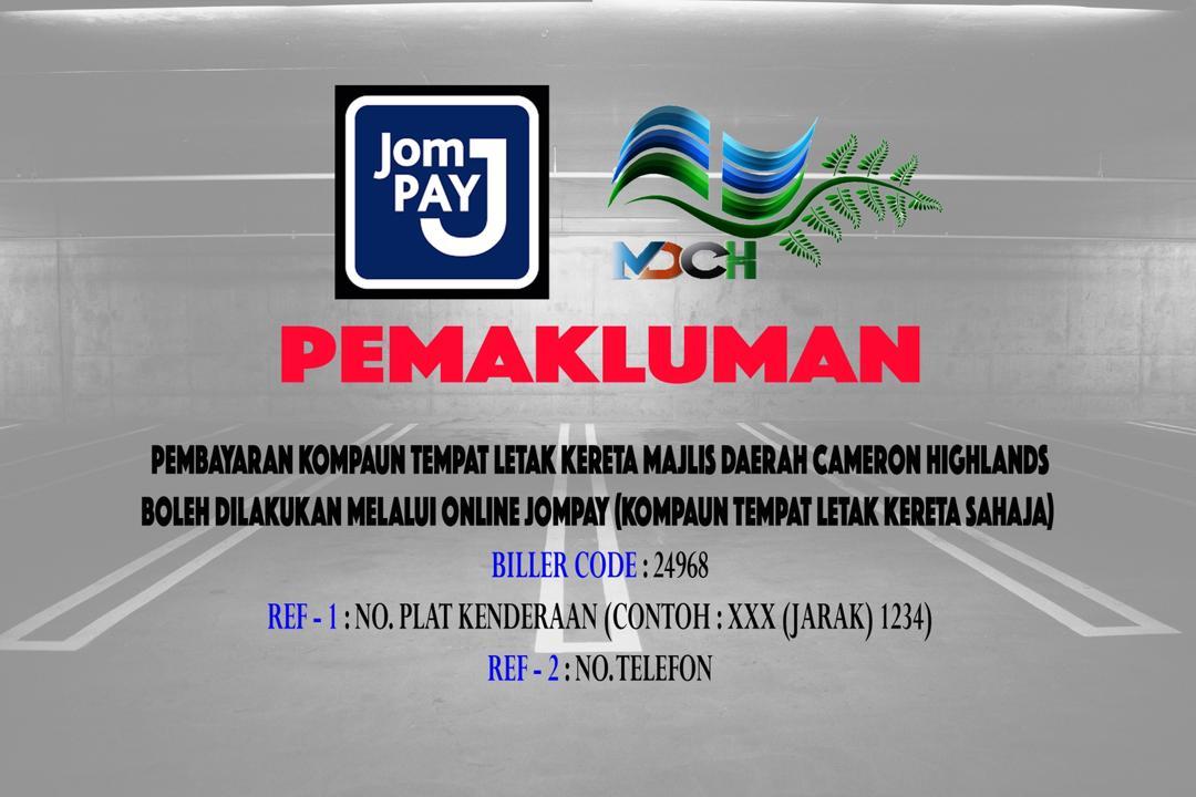 BAYARAN KOMPAUN TEMPAT LETAK KERETA MDCH MELALUI ONLINE JOMPAY