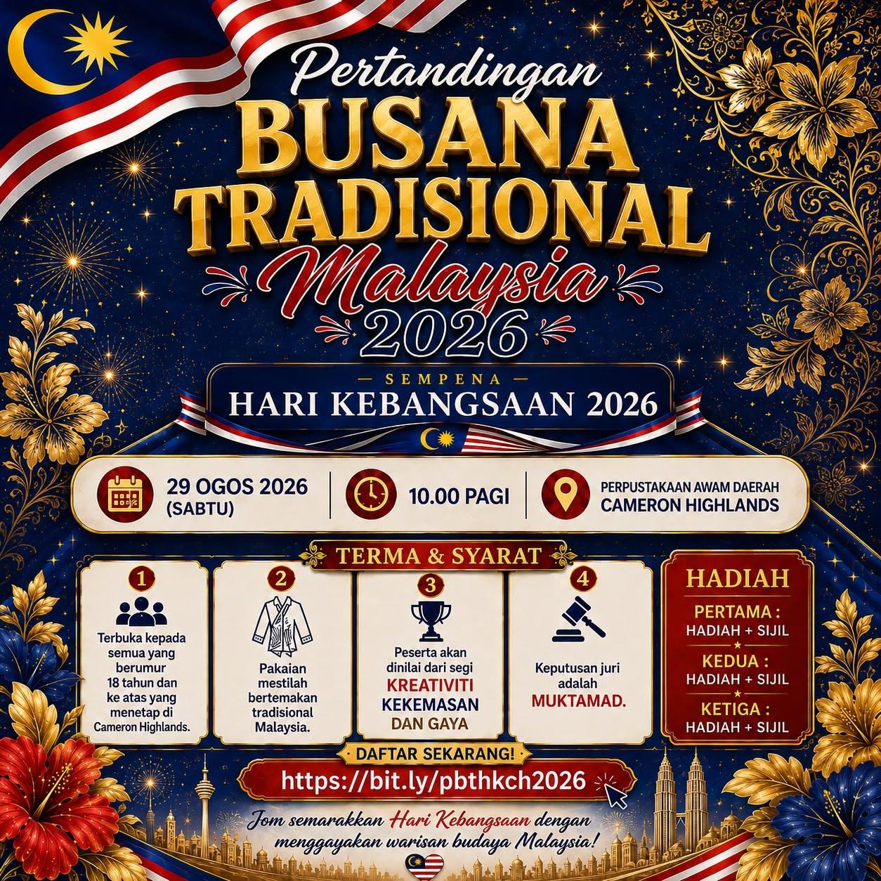 PERTANDINGAN BUSANA TRADISIONAL MALAYSIA 2026 PERTANDINGAN BUSANA TRADISIONAL MALAYSIA 2026